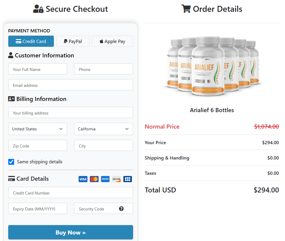 Arialief-Secure-Checkout